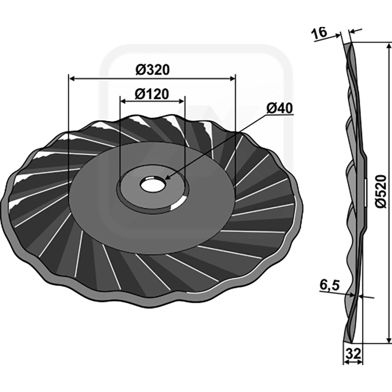 Landwirtschaft Bodenbearbeitung Scheibeneggen Scheibe gewellt Case New Holland Landwirtschaft Bodenbearbeitung Scheibeneggen Scheibe gewellt Case New Holland