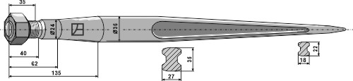 Frontladerzinken 1000mm