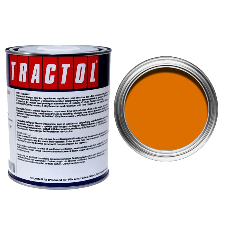 Tractol Lack 329 P141190 Amazone orange Stoß-, Schlag-, und Kratzfestigkeit