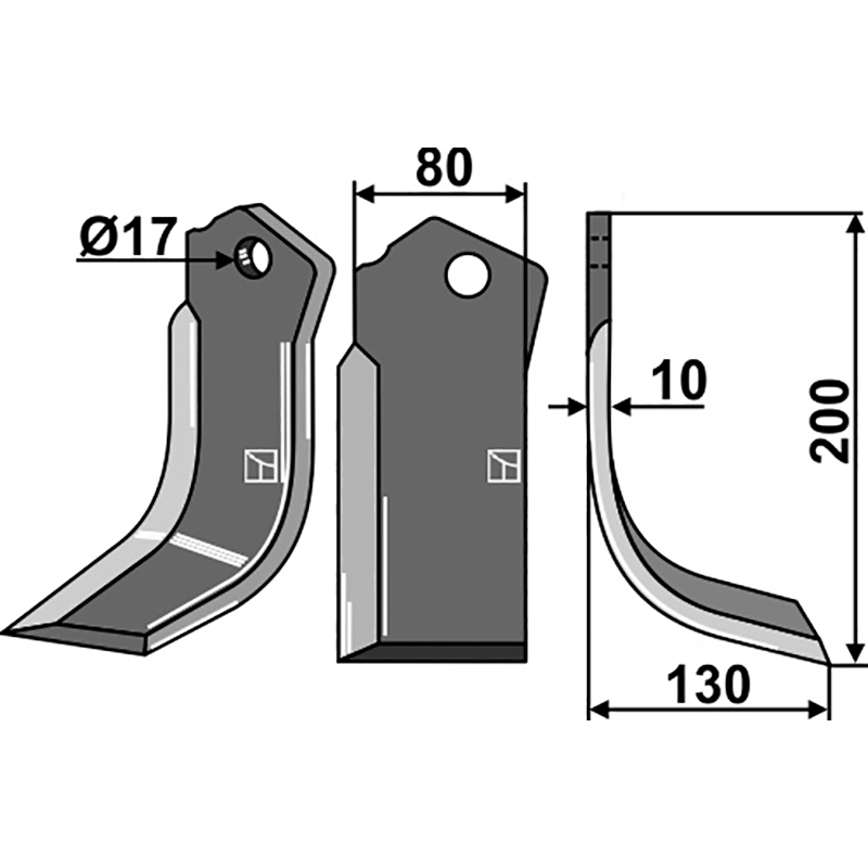 CEL-58R Fräsmesser, rechte Ausführung Celli 722574 Fräsmesser, rechte Ausführung IHOF CEL-58R