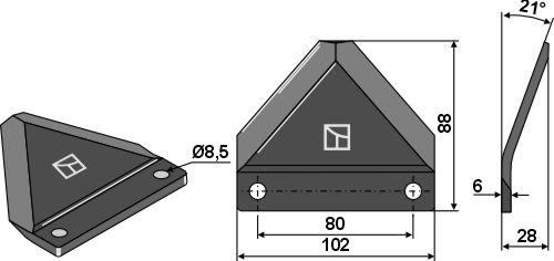 Futtermischwagenmesser