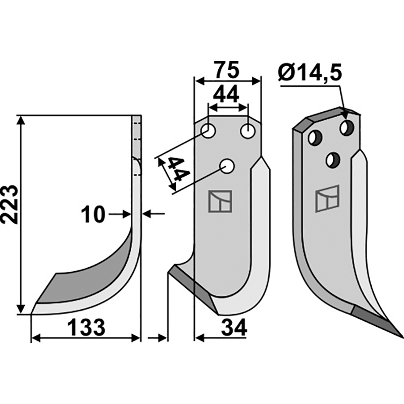Maletti 0700 078 Fräsmesser, linke Ausführung IHOF MAL-04L