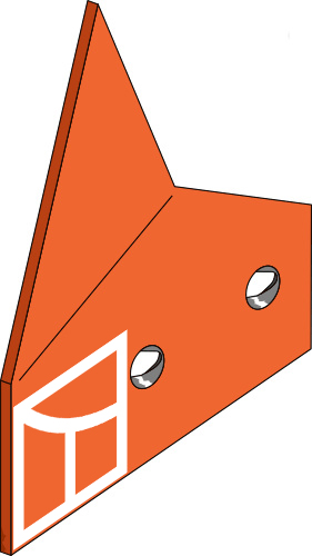 39.0039 Pflugteil Anlagensech - rechts (031193D) 39.0039 Pflugteil Anlagensech - rechts (031193D) passend für Naud