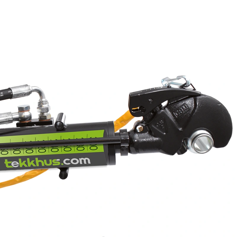 Hydraulischer Oberlenker Kategorie 2 mit Schlauchsatz und CBM-Haken Hydraulischer Oberlenker KAT 2 mit CBM-Fanghaken und Schläuchen