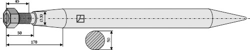 Schwerlastzinken 820mm