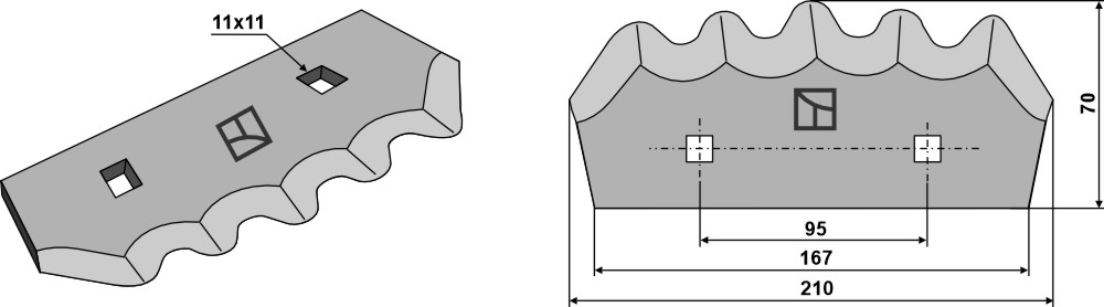 Futtermischwagenmesser