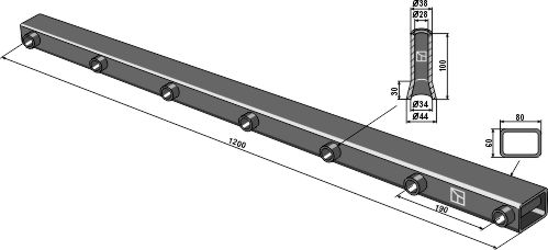Zinkenträgerrohr 1200mm