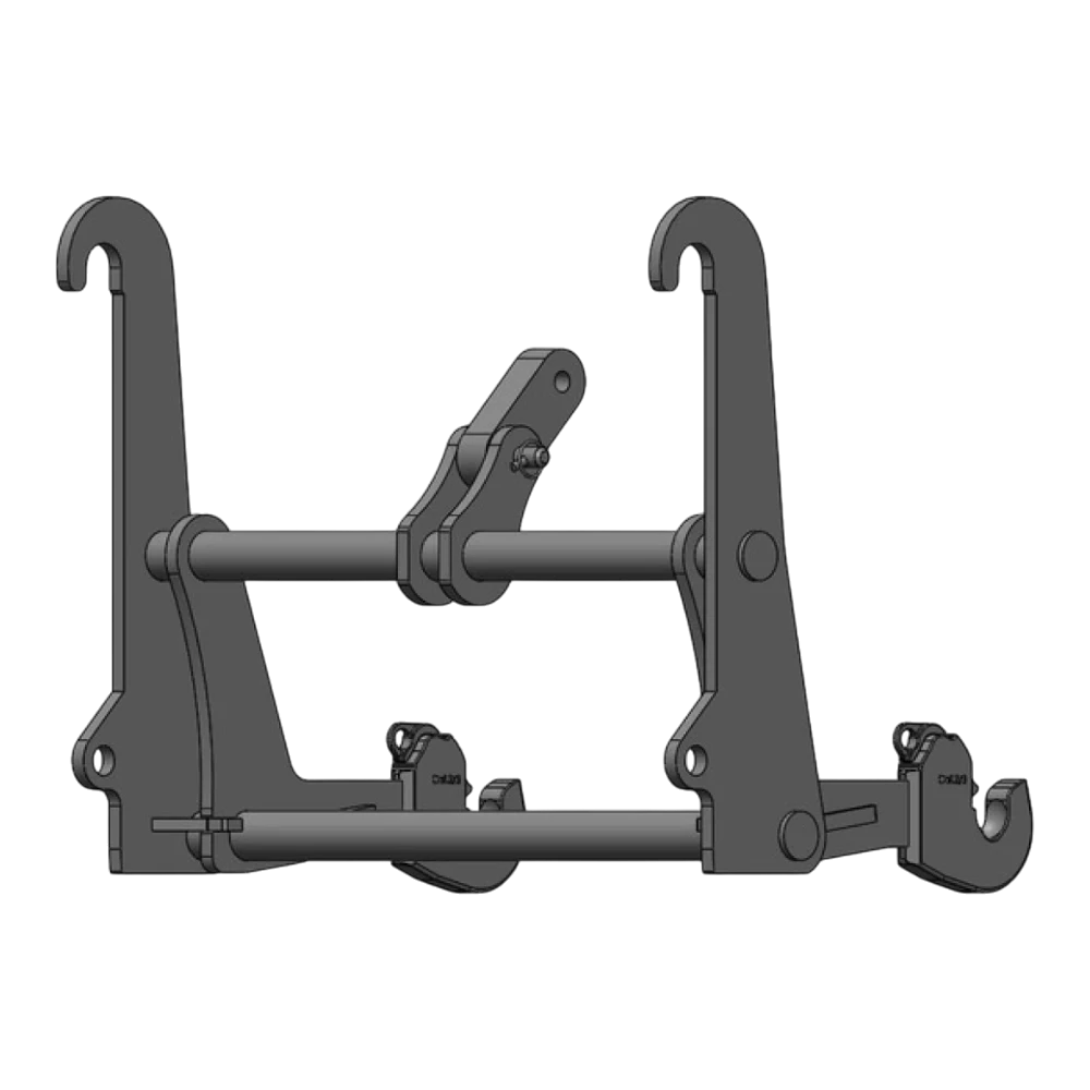 Adapterrahmen JCB Q-Fit auf 3-Punkt KAT 2 – Adapteransicht 2