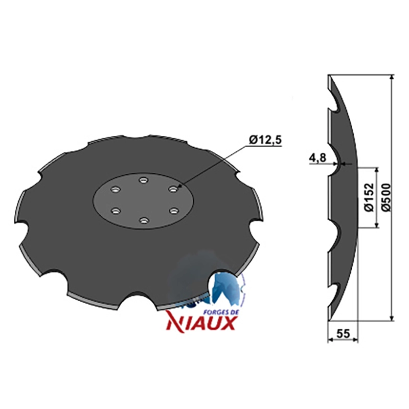 Landwirtschaft Bodenbearbeitung Scheibeneggen Scheibe gezackt Niaux Landwirtschaft Bodenbearbeitung Scheibeneggen Scheibe gezackt Niaux