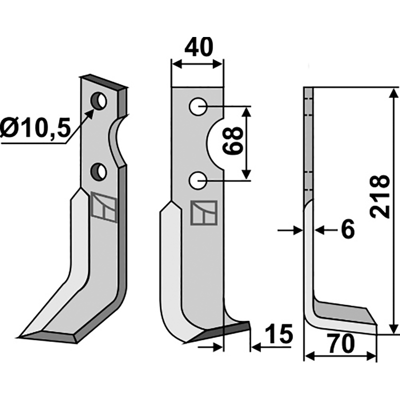 Benassi S.308 - 6CM105 Fräsmesser, rechte Ausführung IHOF BEN-40R