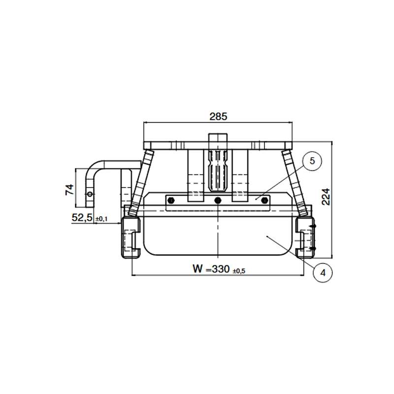 Anhängebock Lagerbock für CASE IH C-Familie und D-Familie 46er, 55er Anhängebock 00.108.03.0-A02 CASE IH C-Familie, D-Familie