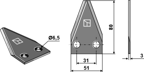 Futtermischwagenmesser