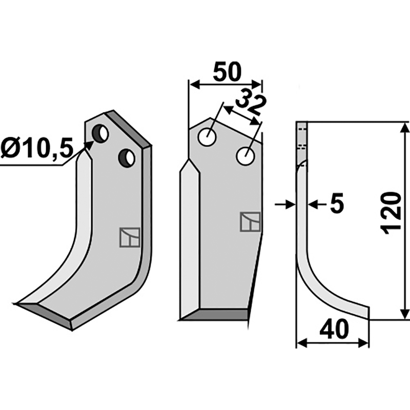 COM-06R Fräsmesser, rechte Ausführung Comeb FL/P8/FP Fräsmesser, rechte Ausführung IHOF COM-06R