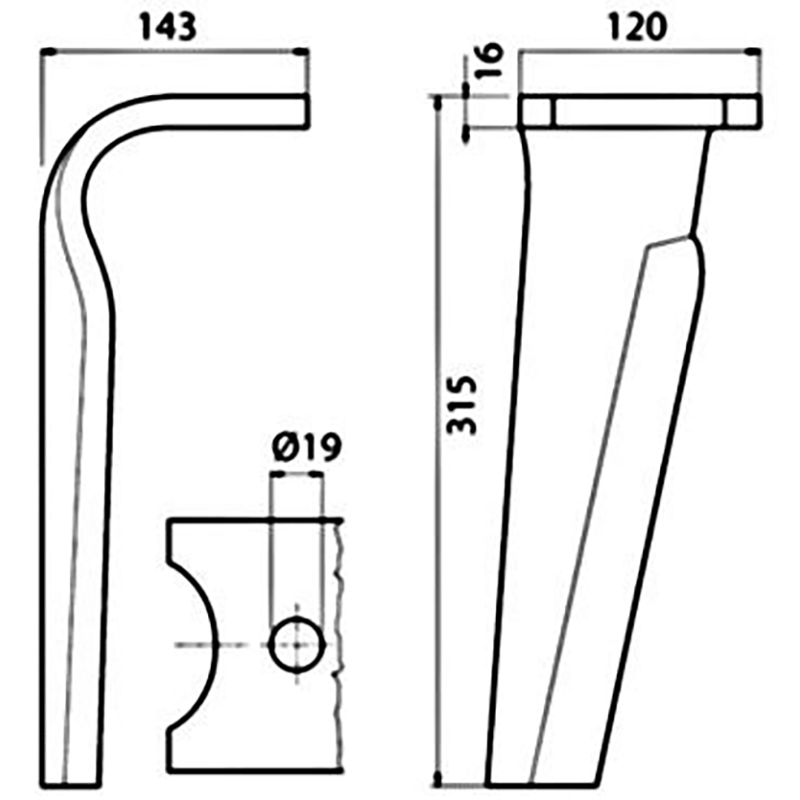 Kreiseleggenzinken Re. K2500100 Kuhn