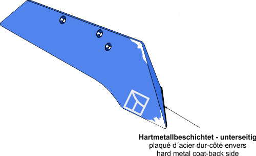 37.0111 Pflugteil Schnabelschar verstärkt SSP293OP - rechts (—) 37.0111 Pflugteil Schnabelschar verstärkt SSP293OP - rechts (—) passend für Rabe