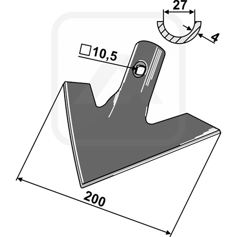 Landwirtschaft Bodenbearbeitung Grubber Schare & Leitbleche Hackschar Agronomic Landwirtschaft Bodenbearbeitung Grubber Schare & Leitbleche Hackschar Agronomic