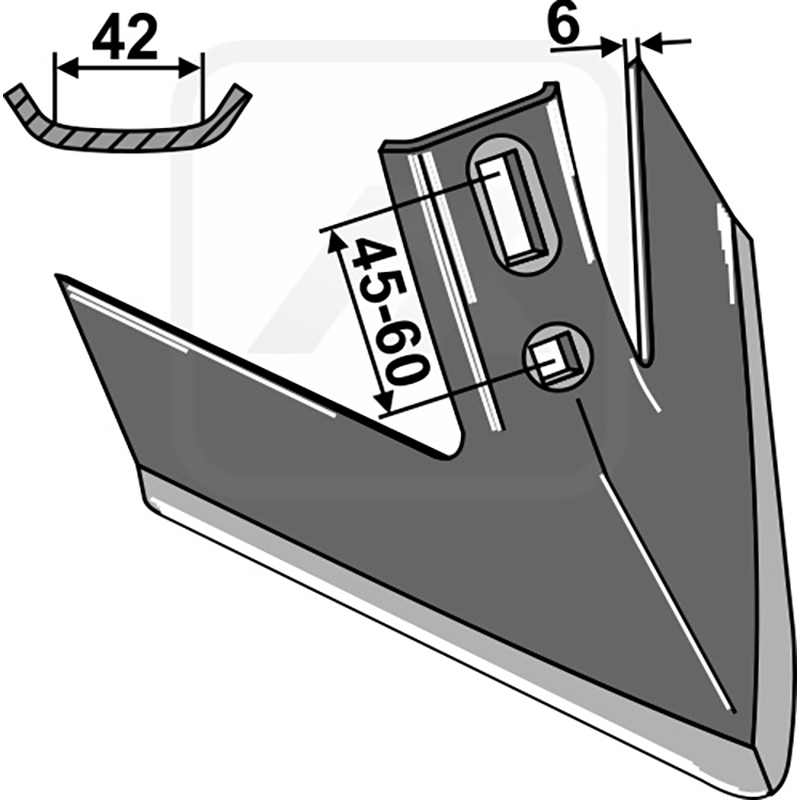 Landwirtschaft Bodenbearbeitung Grubber Schare & Leitbleche Kverneland-Turbo-Schar Kverneland Landwirtschaft Bodenbearbeitung Grubber Schare & Leitbleche Kverneland-Turbo-Schar Kverneland