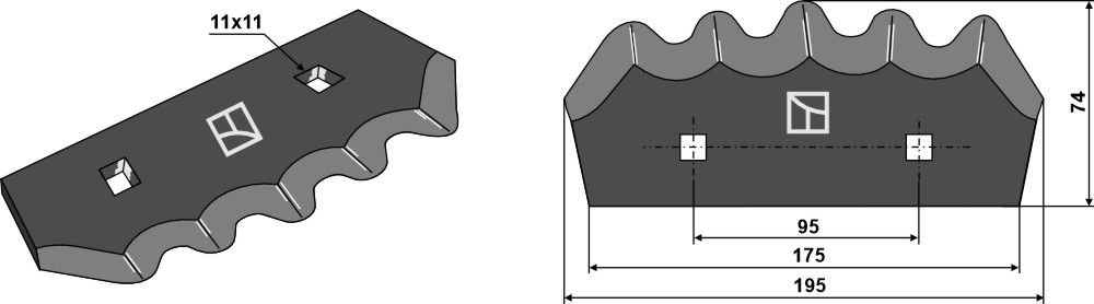 Futtermischwagenmesser