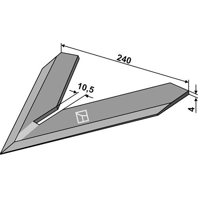 Landwirtschaft Bodenbearbeitung Grubber Schare & Leitbleche Hackschar 240mm Steketee Landwirtschaft Bodenbearbeitung Grubber Schare & Leitbleche Hackschar 240mm Steketee