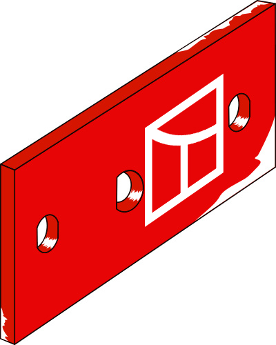 33.0118 Pflugteil Mittelplatte - rechts (KK063608) 33.0118 Pflugteil Mittelplatte - rechts (KK063608) passend für Kverneland
