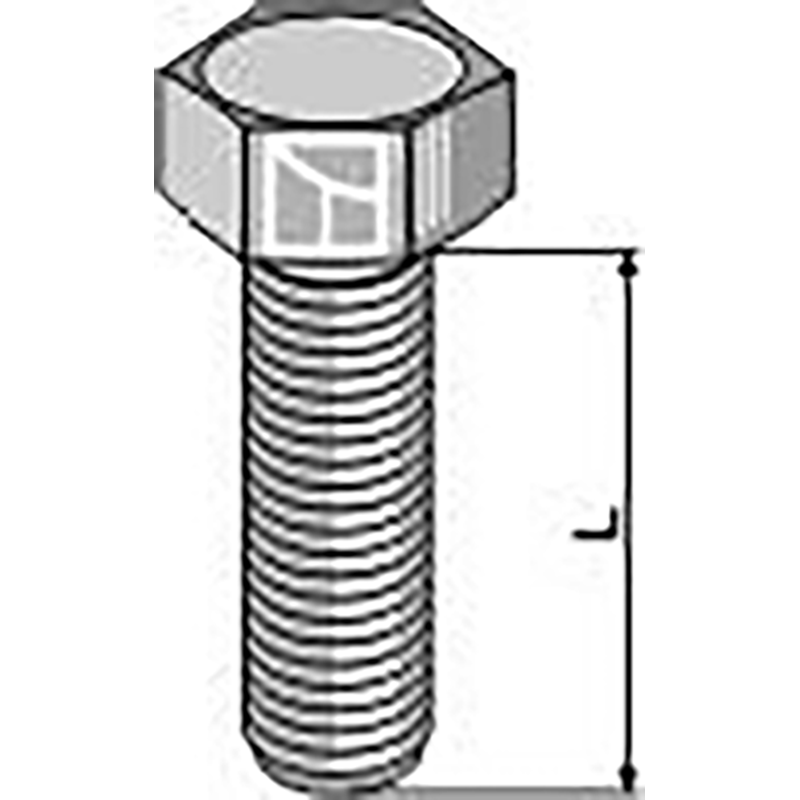 Landwirtschaft Bodenbearbeitung Grubber Schare & Leitbleche Sechskantschraube - galvanisch verzinkt Landwirtschaft Bodenbearbeitung Grubber Schare & Leitbleche Sechskantschraube - galvanisch verzinkt