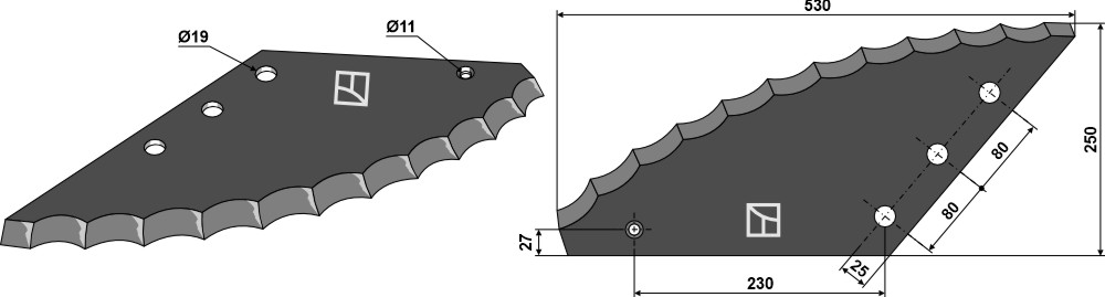 Futtermischwagenmesser