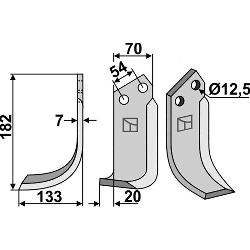 Pegoraro 1853 Fräsmesser, linke Ausführung IHOF PEG-01L