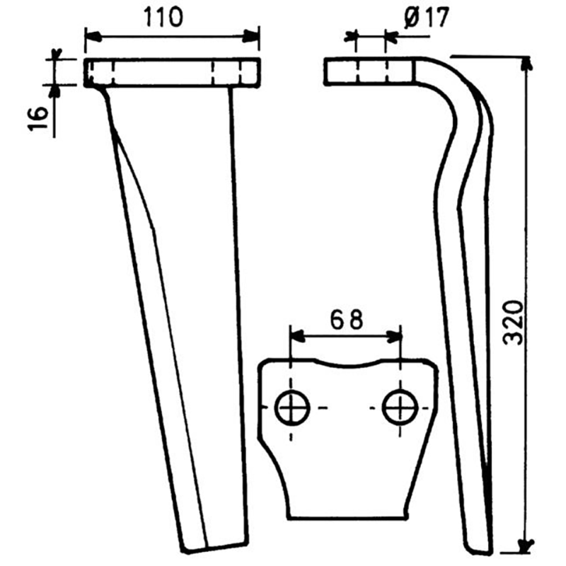 Kreiseleggenzinken Li.110X16 L320 Rh68 Kuhn Kreiseleggenzinken Li.110X16 L320 Rh68 Kuhn