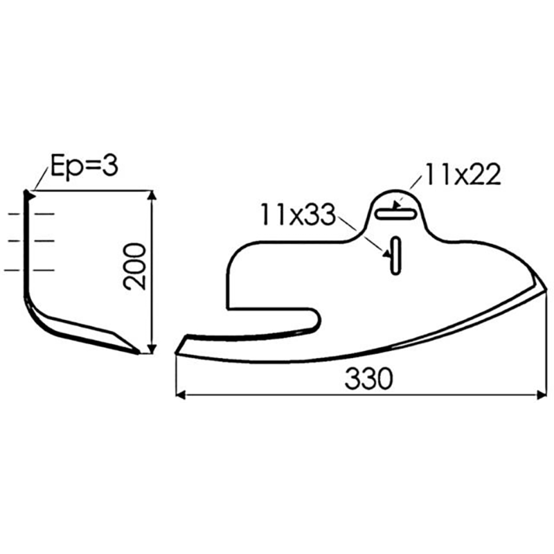 Gänsefussspitze Rechts Bauart Lelievre Hacktechnik Gänsefussspitze Rechts Bauart Lelievre