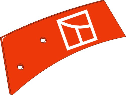 43.0060 Pflugteil Einlegeblech - links (026181) passend für Niemeyer