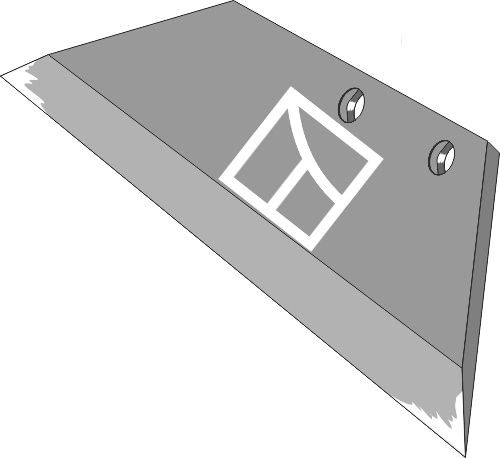 48.0022 Pflugteil Wechselspitzenschar - 16'' - rechts (—) passend für Överum