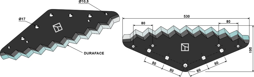 Futtermischwagenmesser - DURAFACE