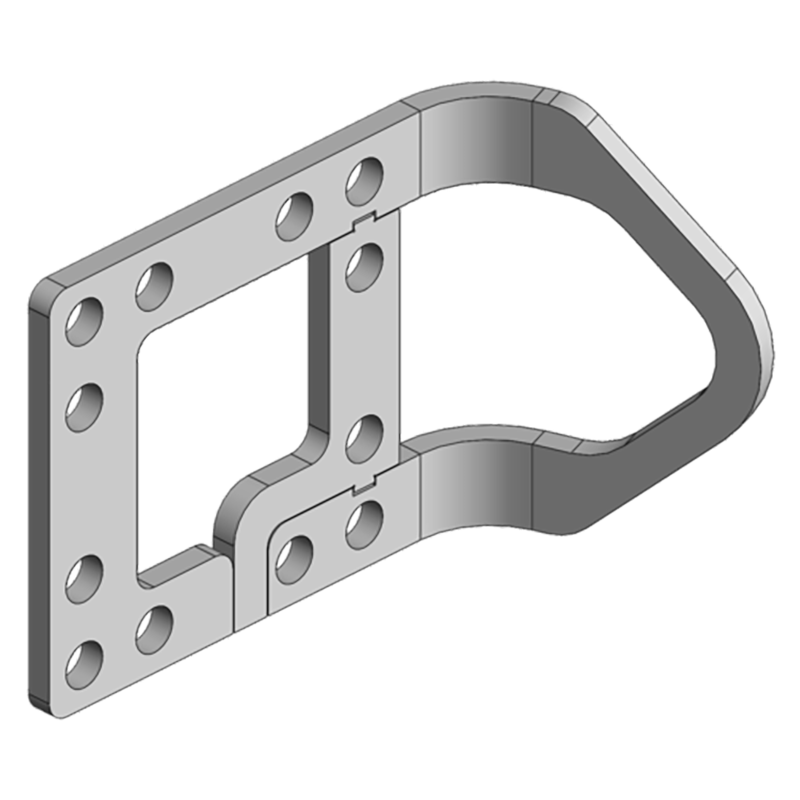 Traktorentechnik Anhängetechnik Scharmüller Anschraubplatte #00.645.60.0