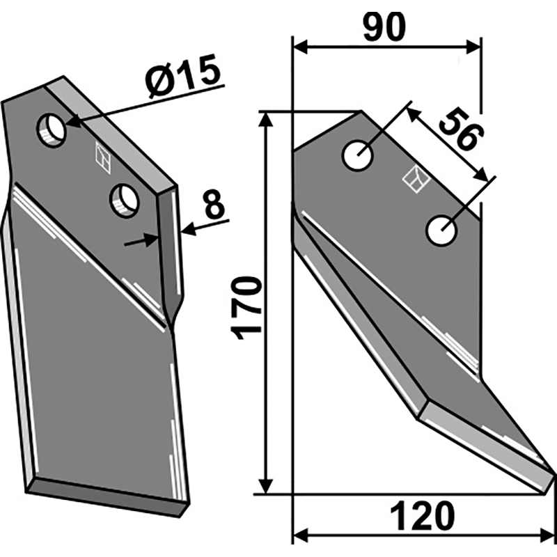 Comeb Rotorzinken, rechte Ausführung IHOF COM-12R