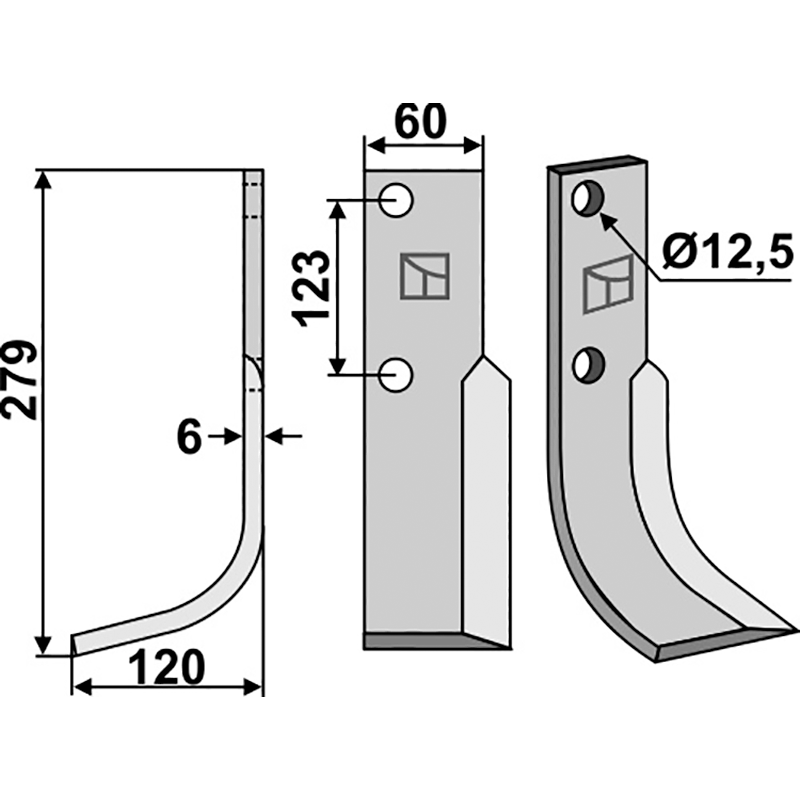 Muratori 120031 Fräsmesser, linke Ausführung IHOF MUR-08L