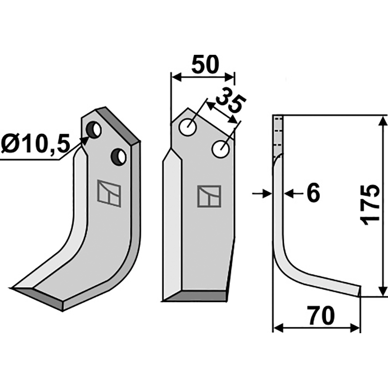 S.E.P. 140 - 206448 Fräsmesser, rechte Ausführung IHOF SEP-05R