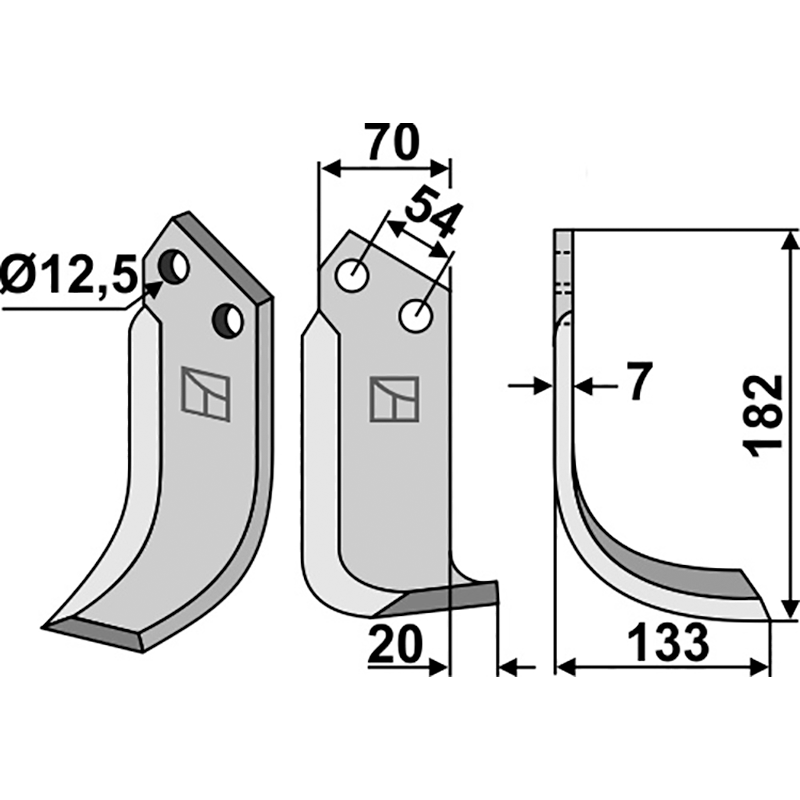 Pegoraro 1852 Fräsmesser, rechte Ausführung IHOF PEG-01R