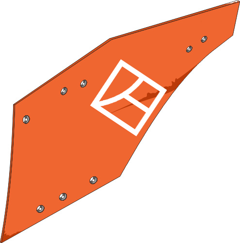 39.0050 Pflugteil Streichblech einteilig - links (30.22-354G) passend für Naud