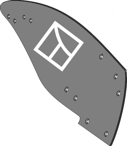 35.0130 Pflugteil Streichblech-Hinterteil - rechts (177440-177442) passend für Grégoire Besson