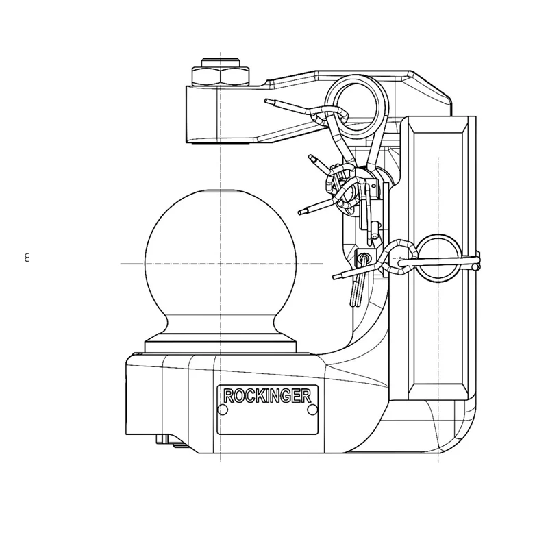 Kugeleinsatz K80 Rockinger 390mm 4000 kg Kugeleinsatz K80 Rockinger 390mm 4000 kg