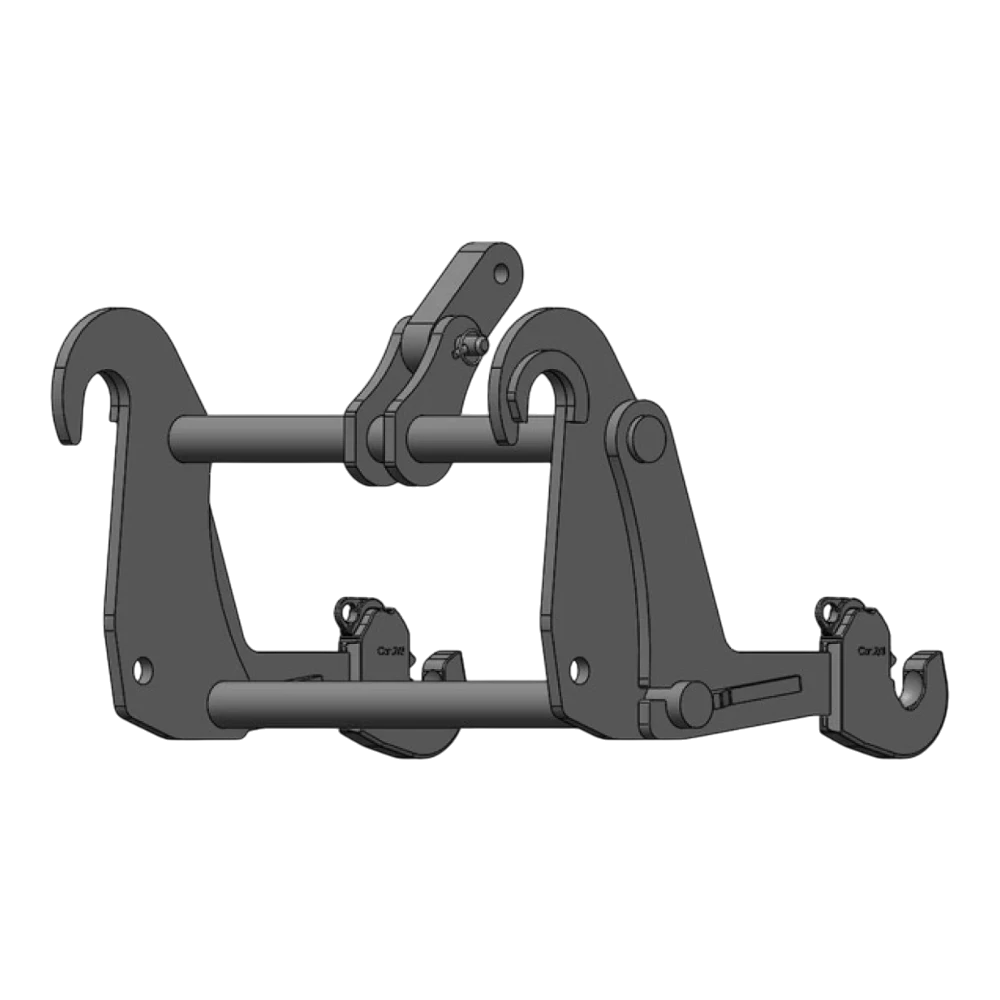 Adapterrahmen Case, New Holland auf 3-Punkt KAT 2 – Adapteransicht 2