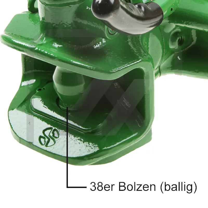 SAUERMANN HS1700-1 für JOHN-DEERE mit 38er Kuppelbolzen (ballig) Zgmaul SAUERMANN HS1700-1 für JOHN-DEERE mit 330 mm