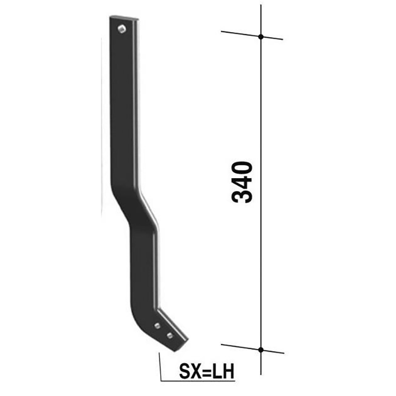 Hacktechnik Hackenstiel Seitlich32X10 Links Durchmesser 6 Mm Ea 16 Mm