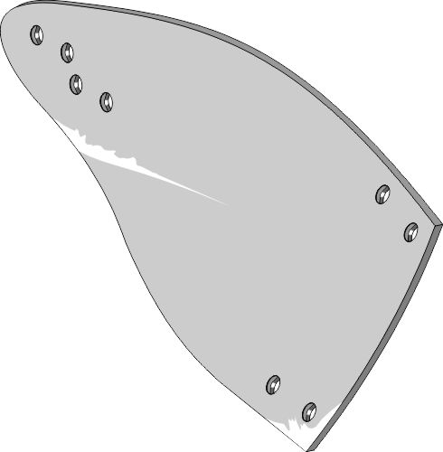 36.0071 Pflugteil Streichblech-Hinterteil - rechts (96084 - 41659608409) passend für Överum 36.0071 Pflugteil Streichblech-Hinterteil - rechts (96084 - 41659608409) passend für Överum