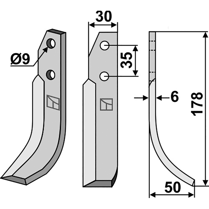 Nibbi Decimo Fräsmesser, rechte Ausführung IHOF NID-02R
