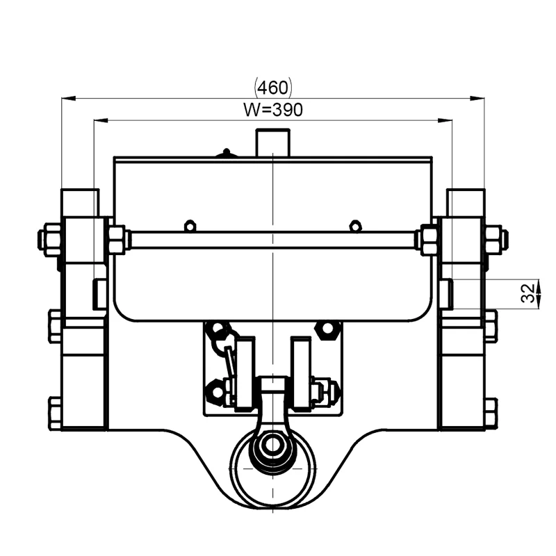 Anhängebock Lagerbock mit K80 für John Deere Anhängebock Lagerbock Scharmüller 00.169.81.1-A17 mit K80 John Deere 6M 6R