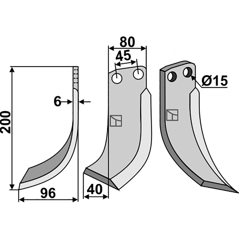 EBE-01L Fräsmesser, linke Ausführung Eberhardt 1561 Fräsmesser, linke Ausführung IHOF EBE-01L