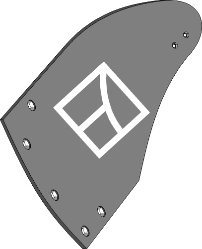 32.0128 Pflugteil Streichblech-Hinterteil BU2B L - links (3440711) passend für Lemken