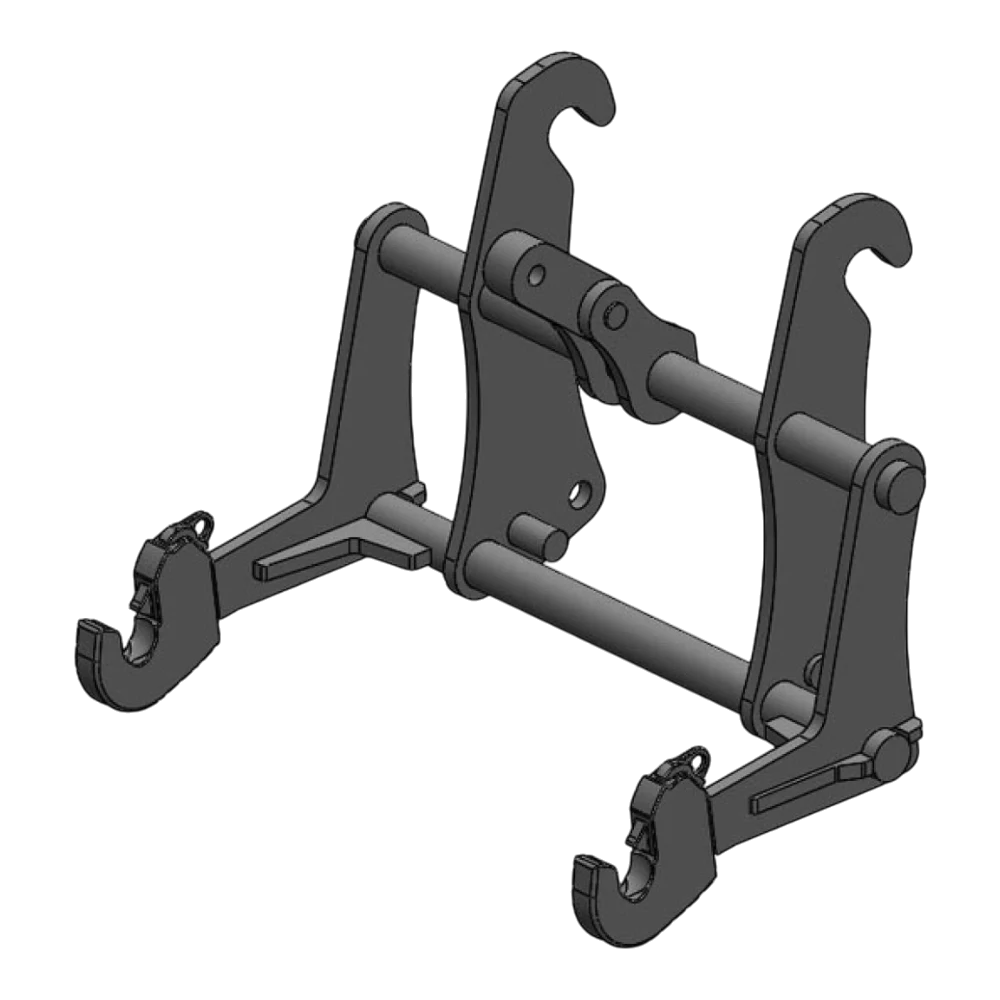 Adapterrahmen JCB schmal auf 3-Punkt KAT 2 – Adapteransicht 1