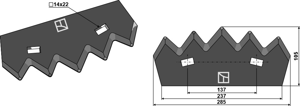 Futtermischwagenmesser